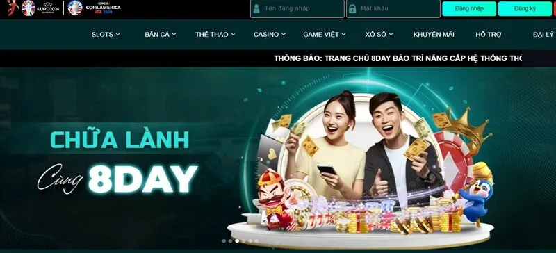 Đăng nhập tài khoản 8Day Đăng nhập tài khoản 8Day