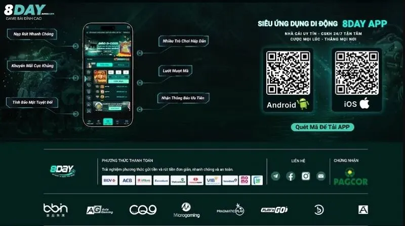 Tải app 8Day về điện thoại IOS để chơi game thỏa thích Tải app 8Day về điện thoại IOS để chơi game thỏa thích